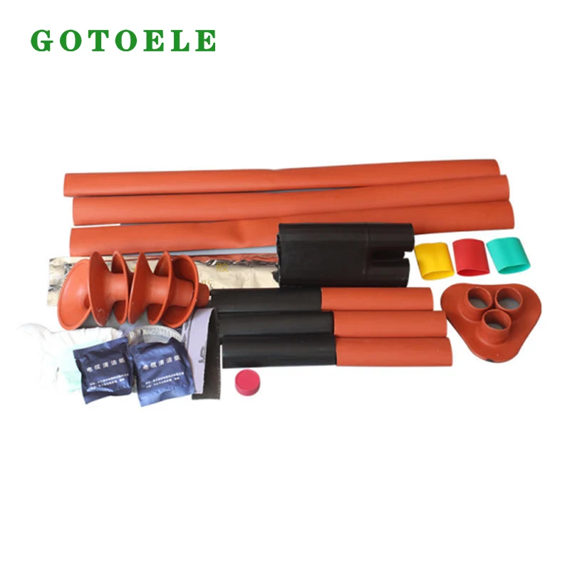 Kit de terminación de cable termocontraíble para exteriores de 33 kV y 3 núcleos