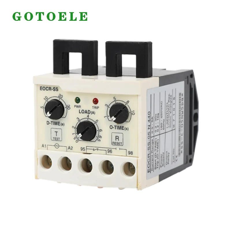 Relé electrónico de protección del motor EOCR-SS