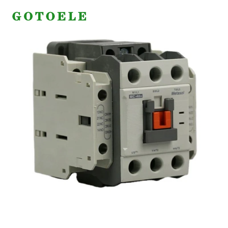 MC-40A Contactor Magnético CA 3P 40A 18.5KW 1NO+1NC