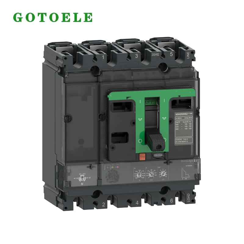 Disyuntor de caja moldeada estilo NSX 3P 63A - 1600A