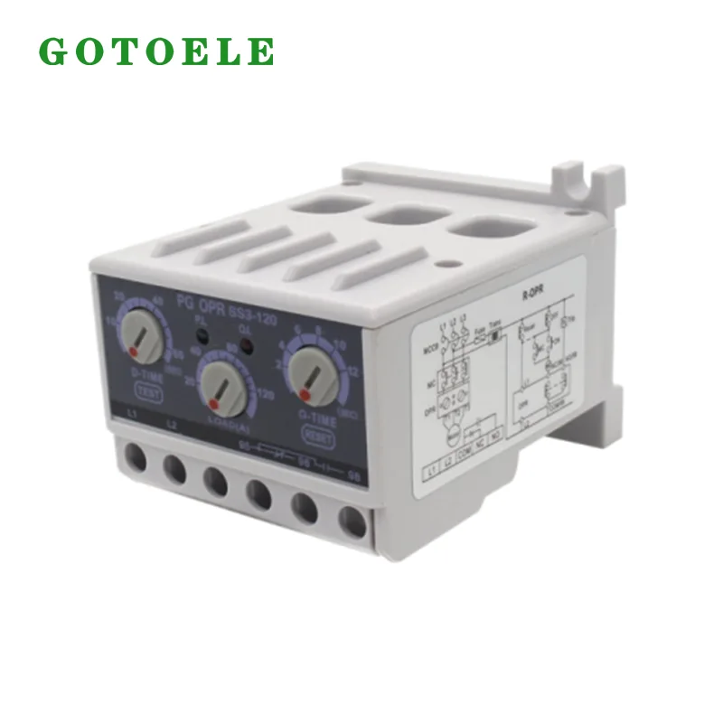 Relé electrónico de sobrecarga del motor PG OPR-SS3-120